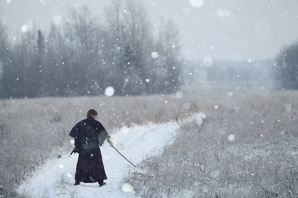 samurai in the snow